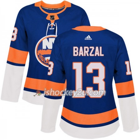 Dame NHL New York Islanders Trøje Mathew Barzal 13 Adidas 2017-2018 Blå Authentic